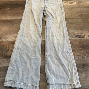 PacSun Women’s Light Blue Wide Leg Jeans like new size 23